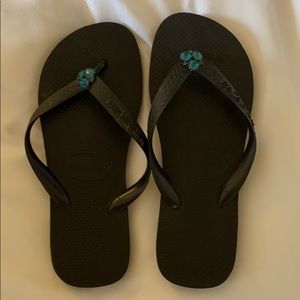Havaianas jeweled flip flops